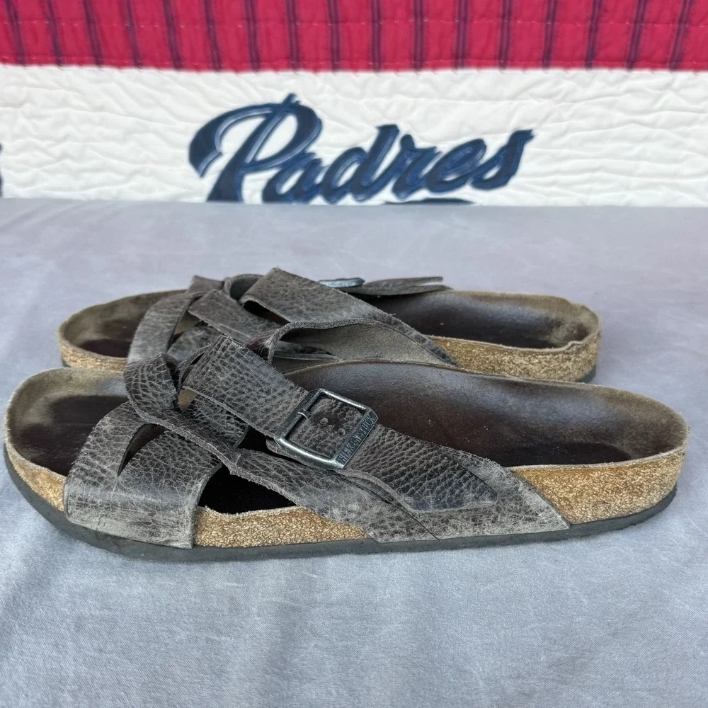 Size 46/M13 - Birkenstock Lugano Tobacco‎ Leather Sandal